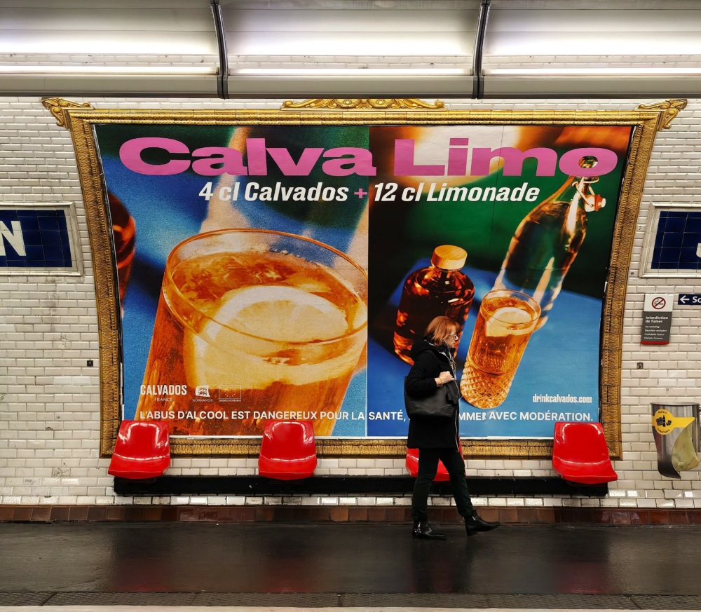 Calva Limo - Campagne d'affichage métro